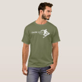 T-shirt Snowboardeur Park City Utah (Devant entier)