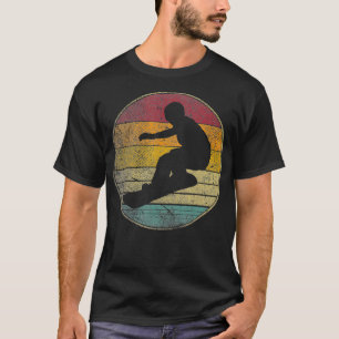 T-shirt Snowboardeur Planche À Neige Rétro Ski Snowboard M