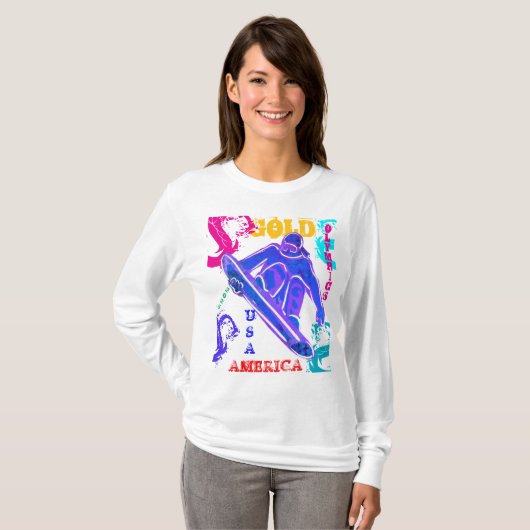 T-SHIRT SNOWBOARDING (Devant entier)
