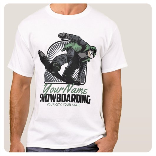 T-shirt Snowboarding