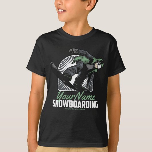 T-shirt Snowboarding (Devant)