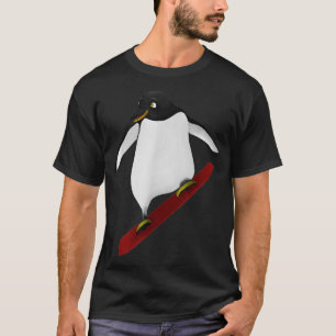 T-shirt Snowboarding Penguin