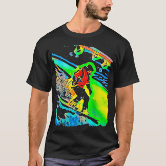 T-shirt Snowboarding Pop Art