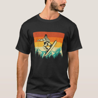 T-shirt Snowboardings Retro Vintage Snowboarder Winterspor