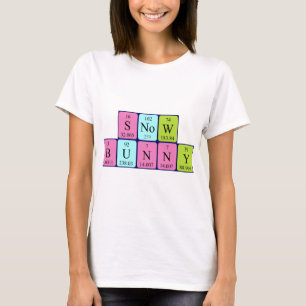 T-shirt Snowbunny nom de table périodique