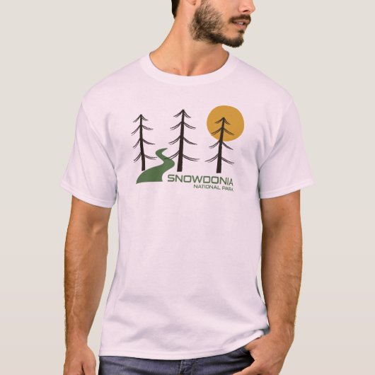 T-shirt Snowdonia National Park Trail (Devant)
