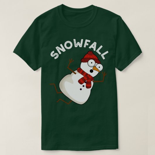 T-shirt Snowfall Drôle Puns À Neige (Design devant)