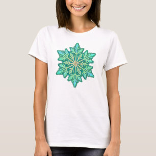 T-shirt SNOWFLAKE-Retro Vintage Snowflake, Sports d'hiver