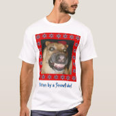 T-shirt Snowflake Zombie Chien Bitten par Snowflake Unisex (Devant)