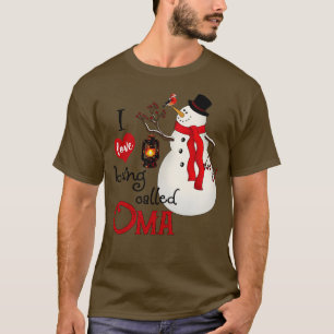 T-shirt Snowflakes vintages Snowman J'adore être appelé Om