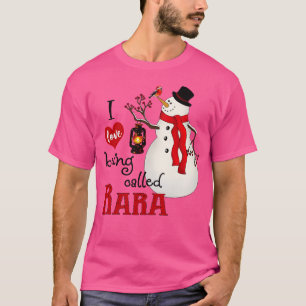 T-shirt Snowflakes vintages Snowman J'adore être appelé Ra