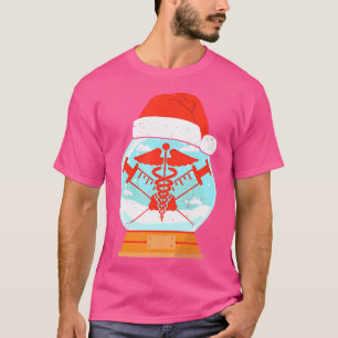 T-shirt Snowglobe Docteur Médicale Caduceus Symbole Médica
