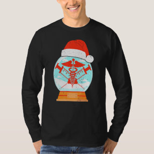 T-shirt Snowglobe Docteur Médicale Caduceus Symbole Médica