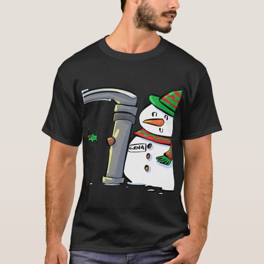 T-shirt Snowman avec Mac 3 Anesthesia Long Sleeve T Shir (Devant)