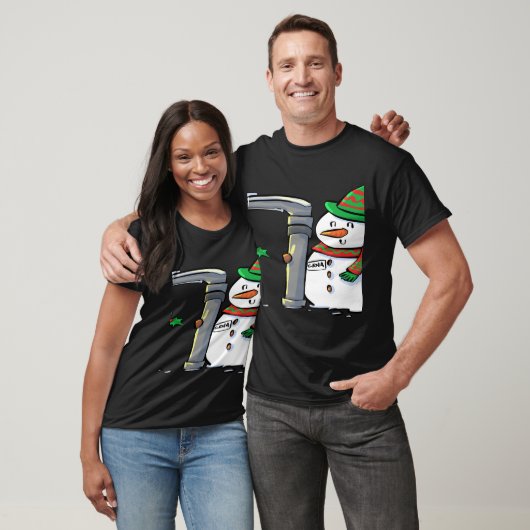 T-shirt Snowman avec Mac 3 Anesthesia Long Sleeve T Shir (Unisexe)