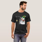 T-shirt Snowman avec Miller 2 Anesthésie Noël (Devant entier)