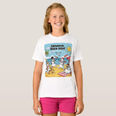 T-shirt Snowman Beach Bash (Devant entier)