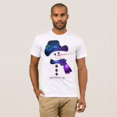 T-shirt Snowman bleu et violet (Devant entier)