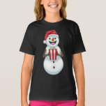 T-shirt Snowman Christmas Popcorn<br><div class="desc">Ce design est le cadeau idéal pour un anniversaire,  Noël et d'autres célébrations. Il convient aux femmes,  aux hommes et aux enfants.</div>