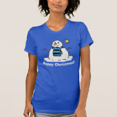 T-shirt Snowman Design Noël (Devant)