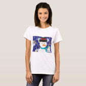 T-shirt Snowman d'hiver (Devant entier)