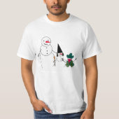T-shirt Snowman Family Halloween (Devant)