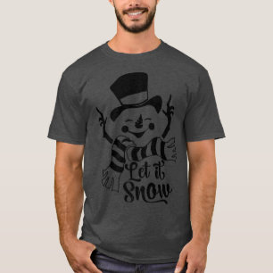 T-shirt Snowman gai laissez-le griser la neige pour l'amou