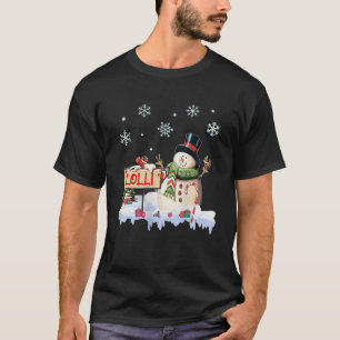 T-shirt Snowman lolli Freeze Noël fête cadeau Noël Pul