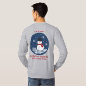 T-shirt Snowman Merveilleux temps année PERSONNALISER (Dos entier)