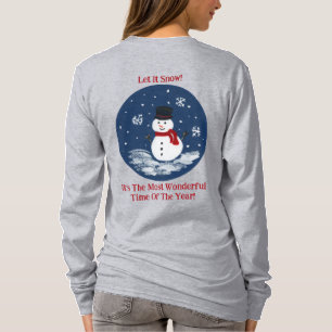 T-shirt Snowman Merveilleux temps année PERSONNALISER
