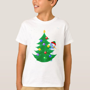 T-shirt Snowman Peeking