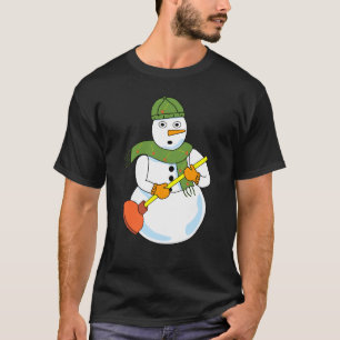 T-shirt Snowman Plumber