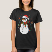 T-shirt Snowman Six Seven Meme Christmas Pajamas 6 And 7 F (Devant)