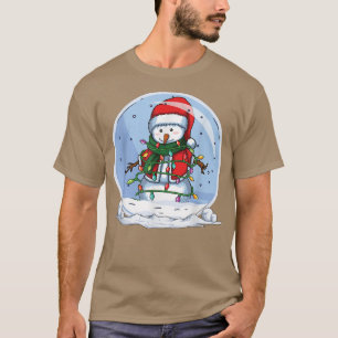 T-shirt Snowman Snow Gl