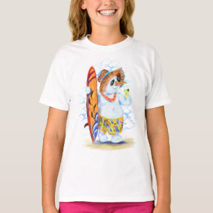 T-Shirt Snowman Surfer pour enfants d'été