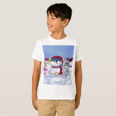 T-shirt Snowmen mignon et capricieux (Devant entier)