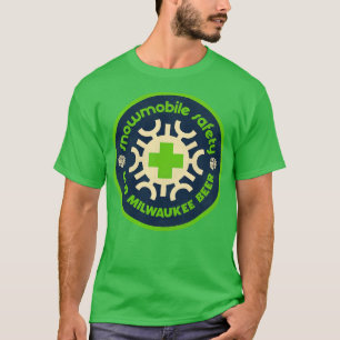 T-shirt Snowmobile Safety Retro les années 70 Old Milwauke