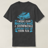 T-shirt Snowmobile Sledding MagicSnow Machine Motoneige (Design devant)