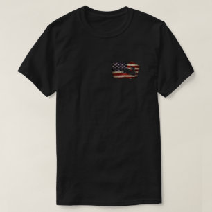 T-shirt Snowmobile USA Drapeau Snow Sled Patriotique