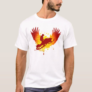 T-shirt snowmobiling de haute fidélité