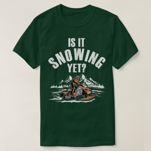 T-shirt Snowmobiling Winter Snow Machine Snowmobiler Snow (Design devant)