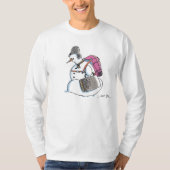 T-shirt Snowpack Snowman chemise à manche longue blanche (Devant)