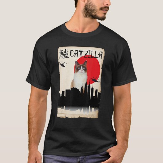 T-shirt Snowshoe Catzilla 1 (Devant)