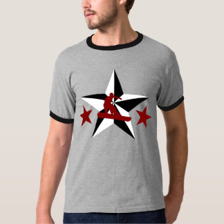 T-shirt snowSTARz. pensionnaire marron