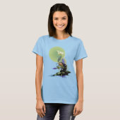 T-SHIRT SNOWY EGRET KOI FISH POND SERENITY (Devant entier)