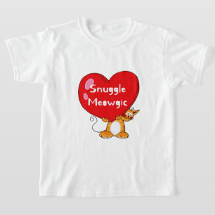 T-shirt Snuggle Meowgic Funny Chat Pun Art