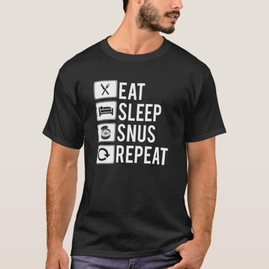 T-shirt Snus Idea No Smoker Nicotine Smokeless Tobacco (Devant)