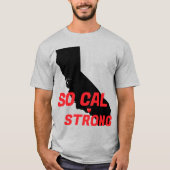 T-shirt SO CAL STRONG Red Blk CA Solid Heart (Devant)