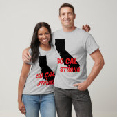 T-shirt SO CAL STRONG Red Blk CA Solid Heart (Unisexe)