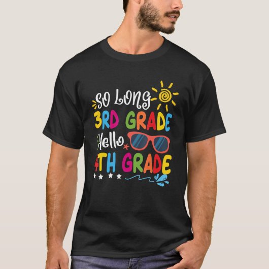 T-shirt So Long 3e année Bonjour 4e année Enseignant élève (Devant)